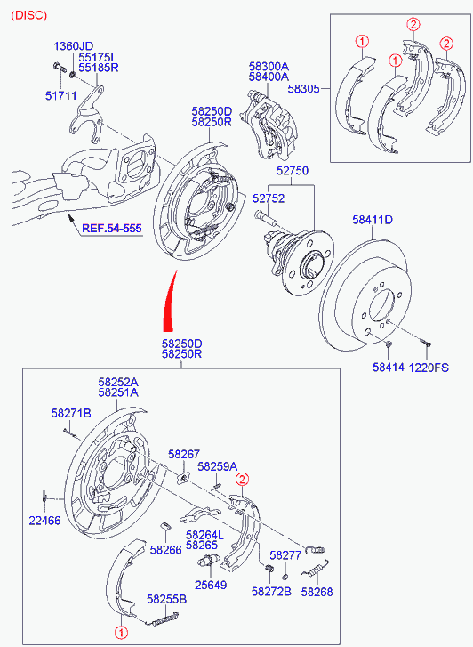 Hyundai 52750-1G101 - Ступица HYUNDAI Getz (09-) задняя (с АБС) OE autosila-amz.com