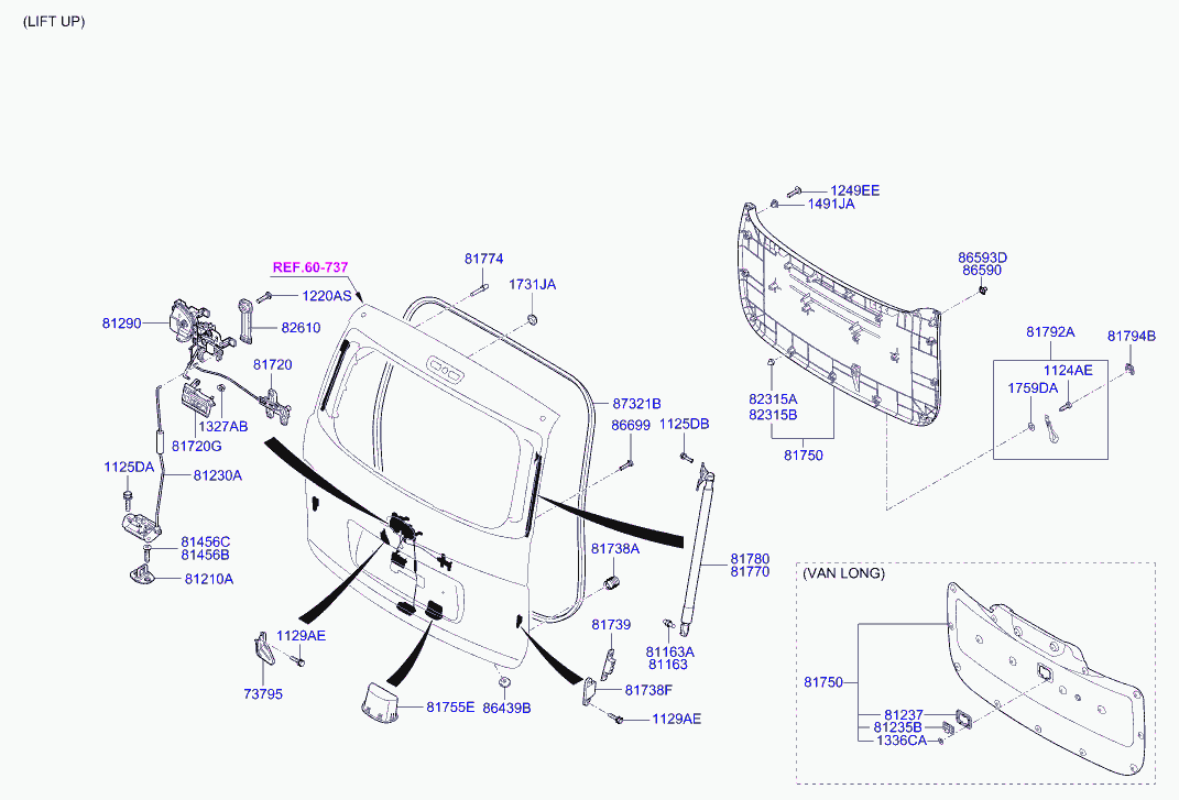 Hyundai 81780-4H020 - АМОРТИЗАЦИОННАЯ СТОЙКА БАГАЖНОЙ ДВЕРИ autosila-amz.com