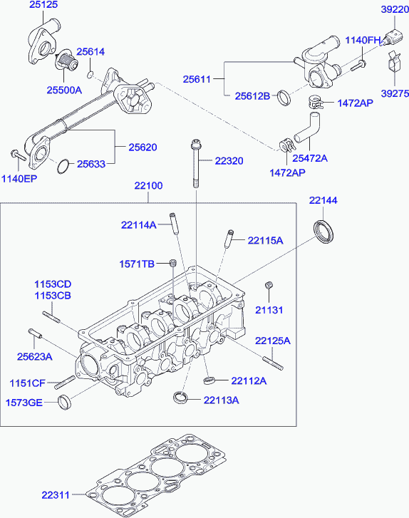 Buessing 25500-02500 - Термостат охлаждающей жидкости / корпус autosila-amz.com