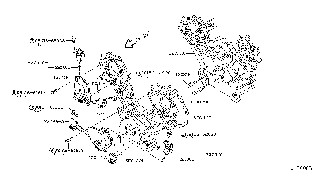 NISSAN 15066-6N204 - Прокладка (кольцо уплотнительное) передней крышки ГР autosila-amz.com