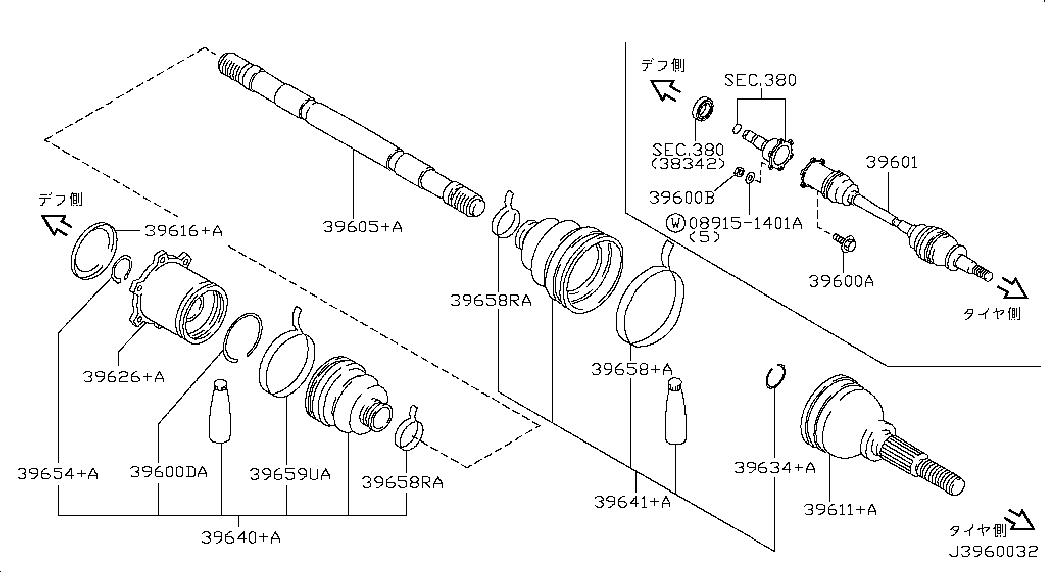 Infiniti 39741-03P88 - Пыльник, приводной вал autosila-amz.com