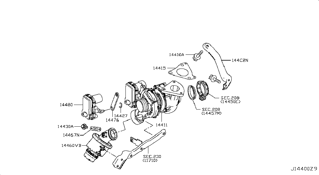 NISSAN 14415-HG00A - Прокладка, труба выхлопного газа autosila-amz.com