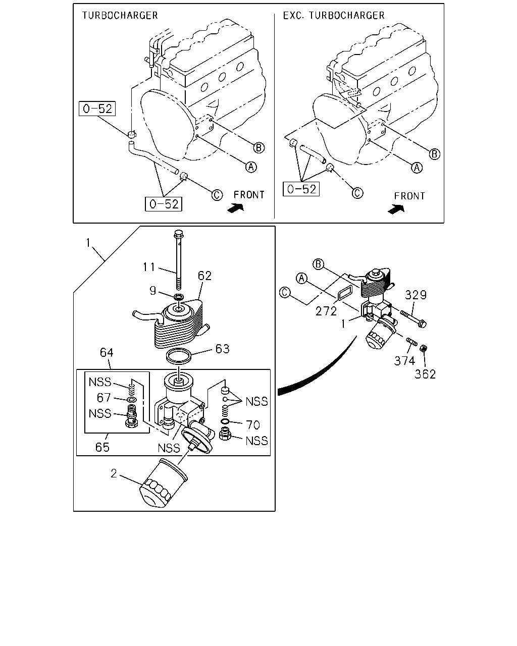 ISUZU 8-94456-741-2 - Фильтр масляный 8944567412, autosila-amz.com