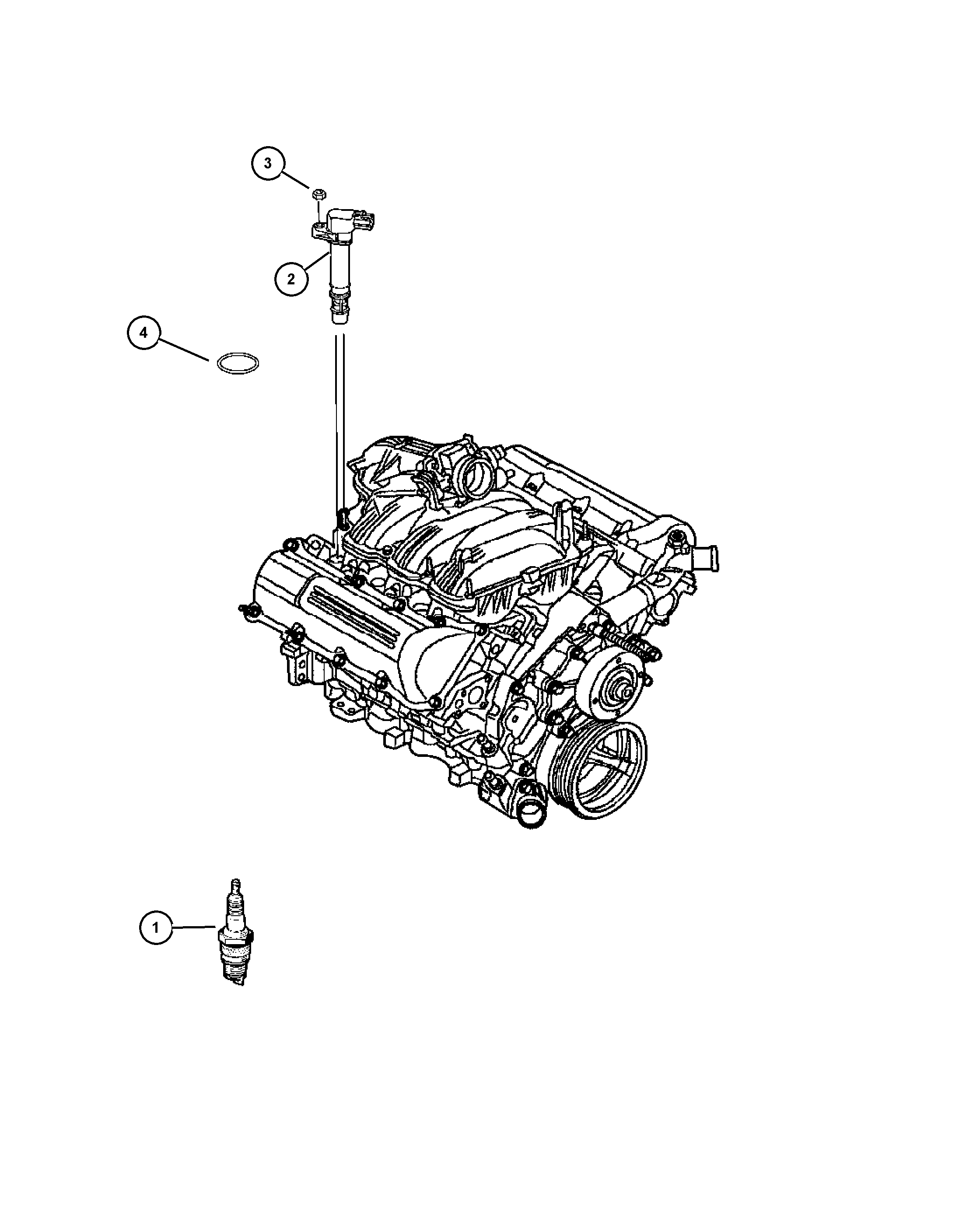 Chrysler 56028 138AE - Катушка зажигания autosila-amz.com