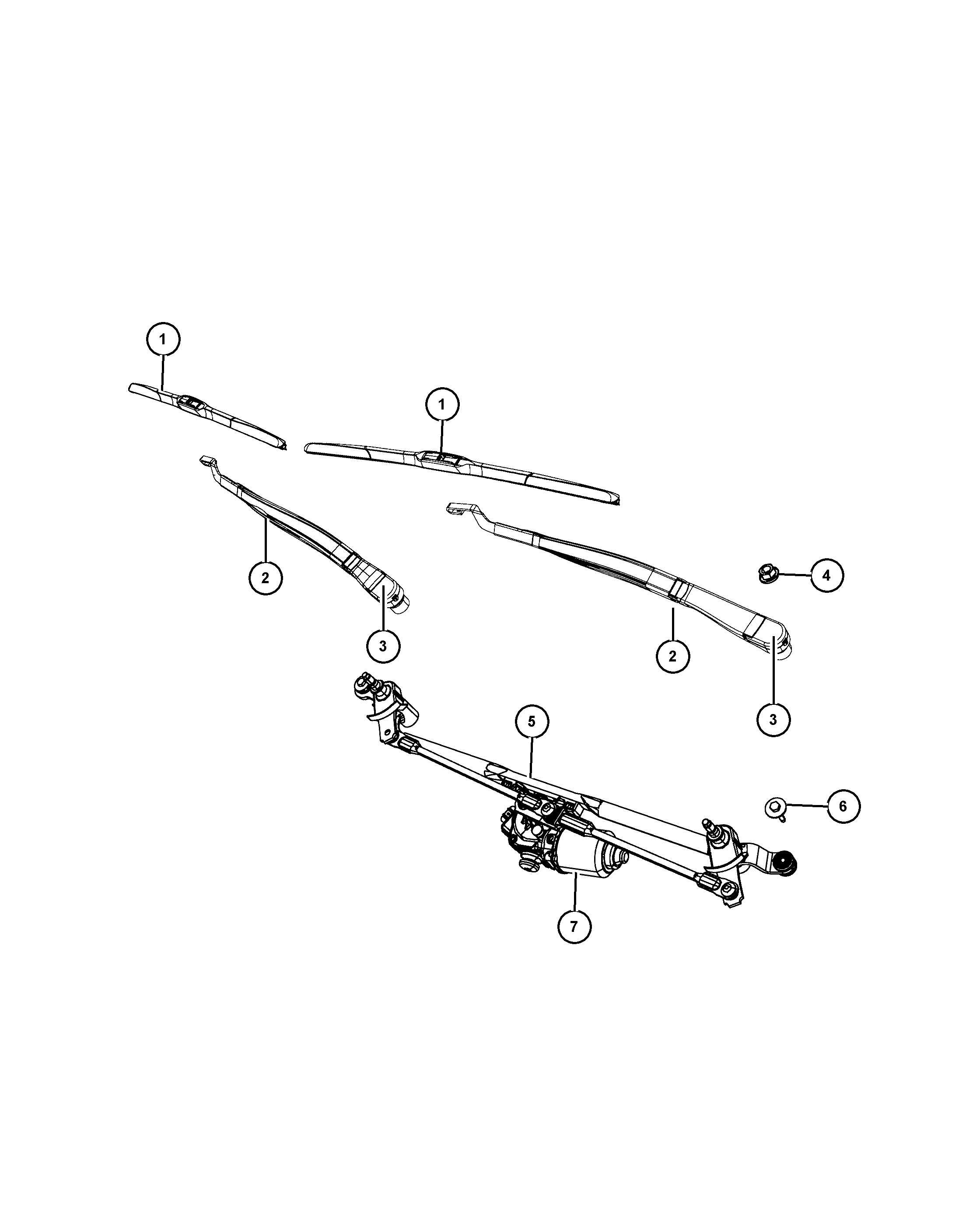 Jeep 68194 930AA - Щетка стеклоочистителя autosila-amz.com