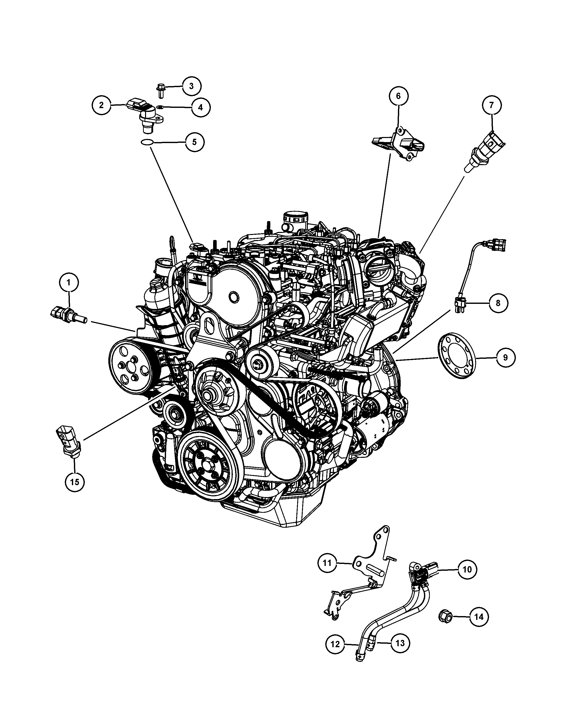 Chrysler 68142 898AA - ДАТЧИК ТЕМПЕРАТУРЫ МАСЛА autosila-amz.com