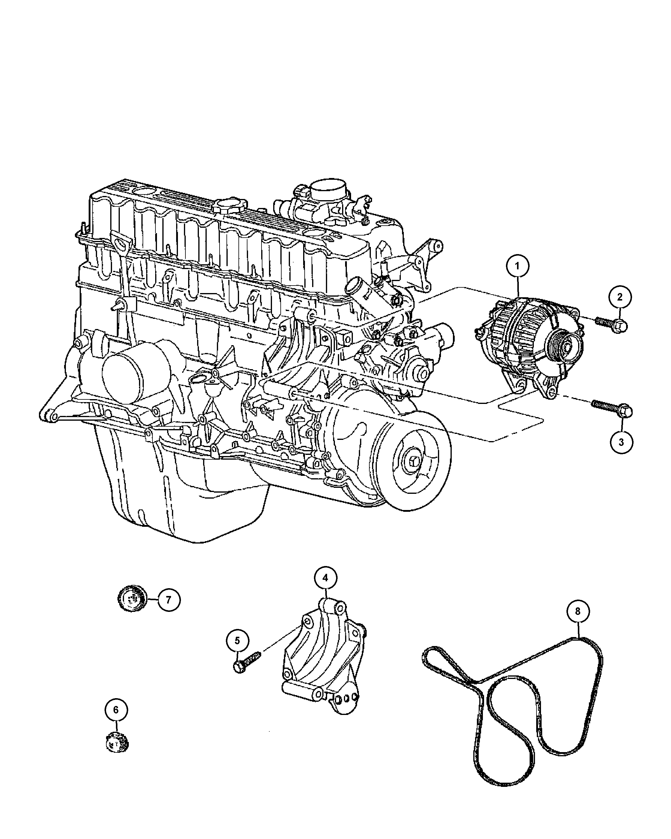 Chrysler 56041 864AB - ENGINE autosila-amz.com