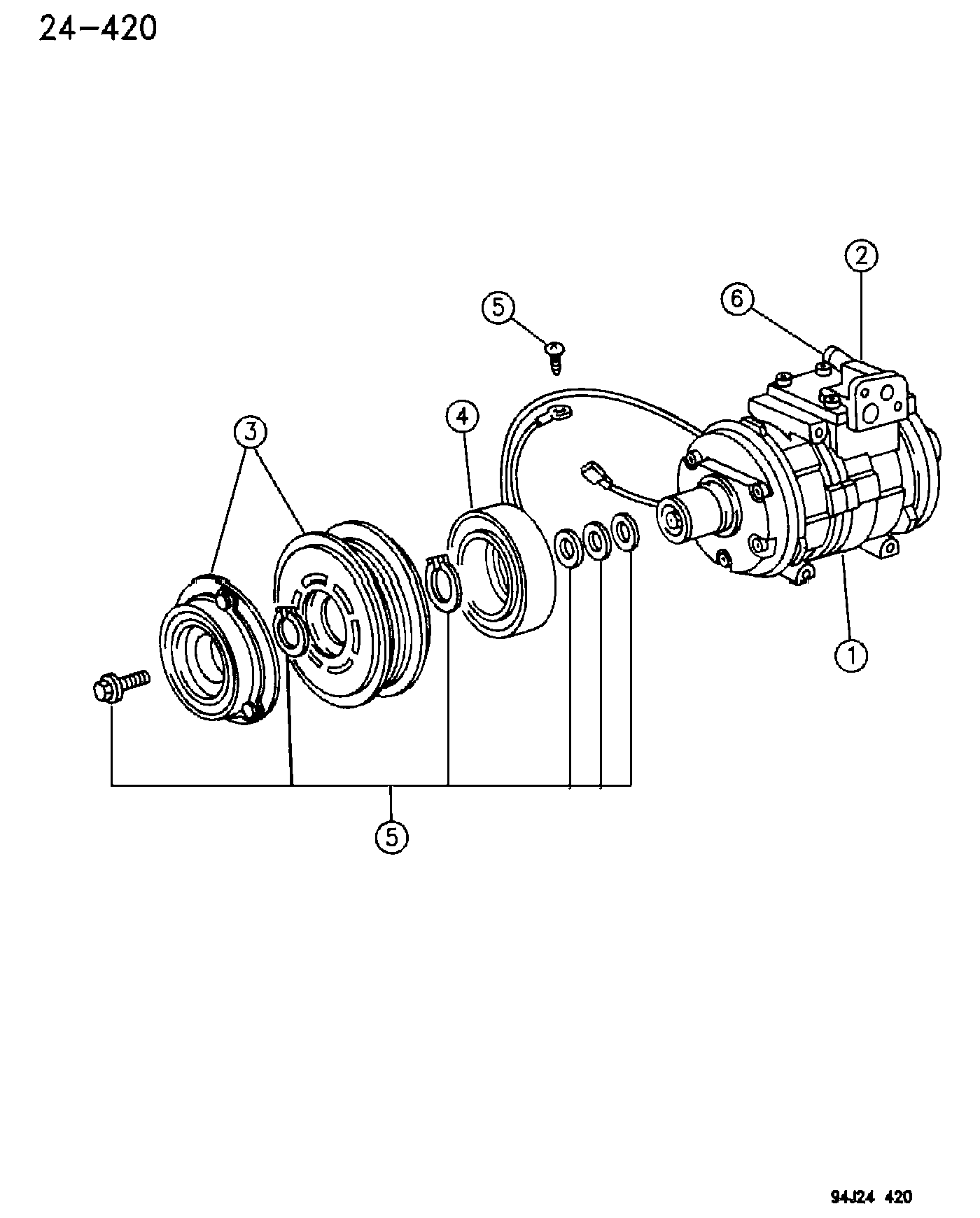 Jeep 5503 6151 - Компрессор кондиционера autosila-amz.com