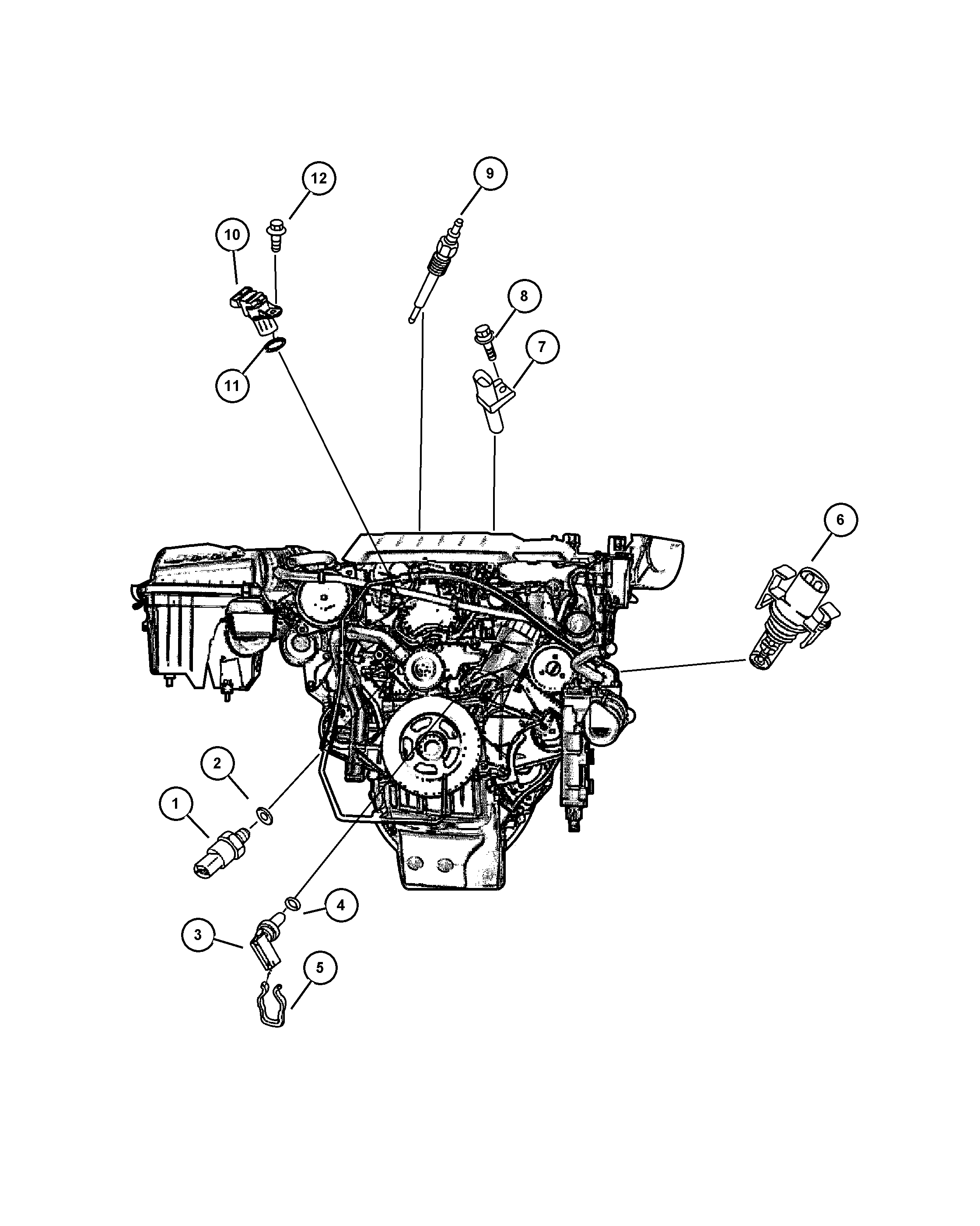 Jeep 5080 147AA - Датчик, температура охлаждающей жидкости autosila-amz.com