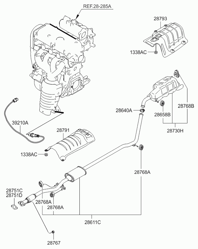 KIA 39210-02950 - ЭЛЕКТРОХИМИЧЕСКИЙ ЛЯМБДА-ЗОНД ДЛЯ РЕГУЛИРОВКИ СОСТАВА ТОПЛИВНОЙ СМЕСИ autosila-amz.com