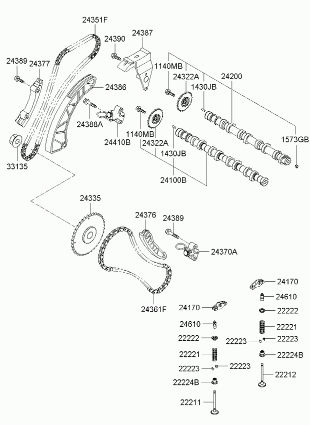 Hyundai 24335-2A000 - Шестерня, топливный насос высокого давления autosila-amz.com