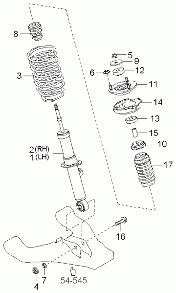 KIA 54602-3E100 - 546023E100 KIA SORENTO Отбойник амортизатора перед. autosila-amz.com