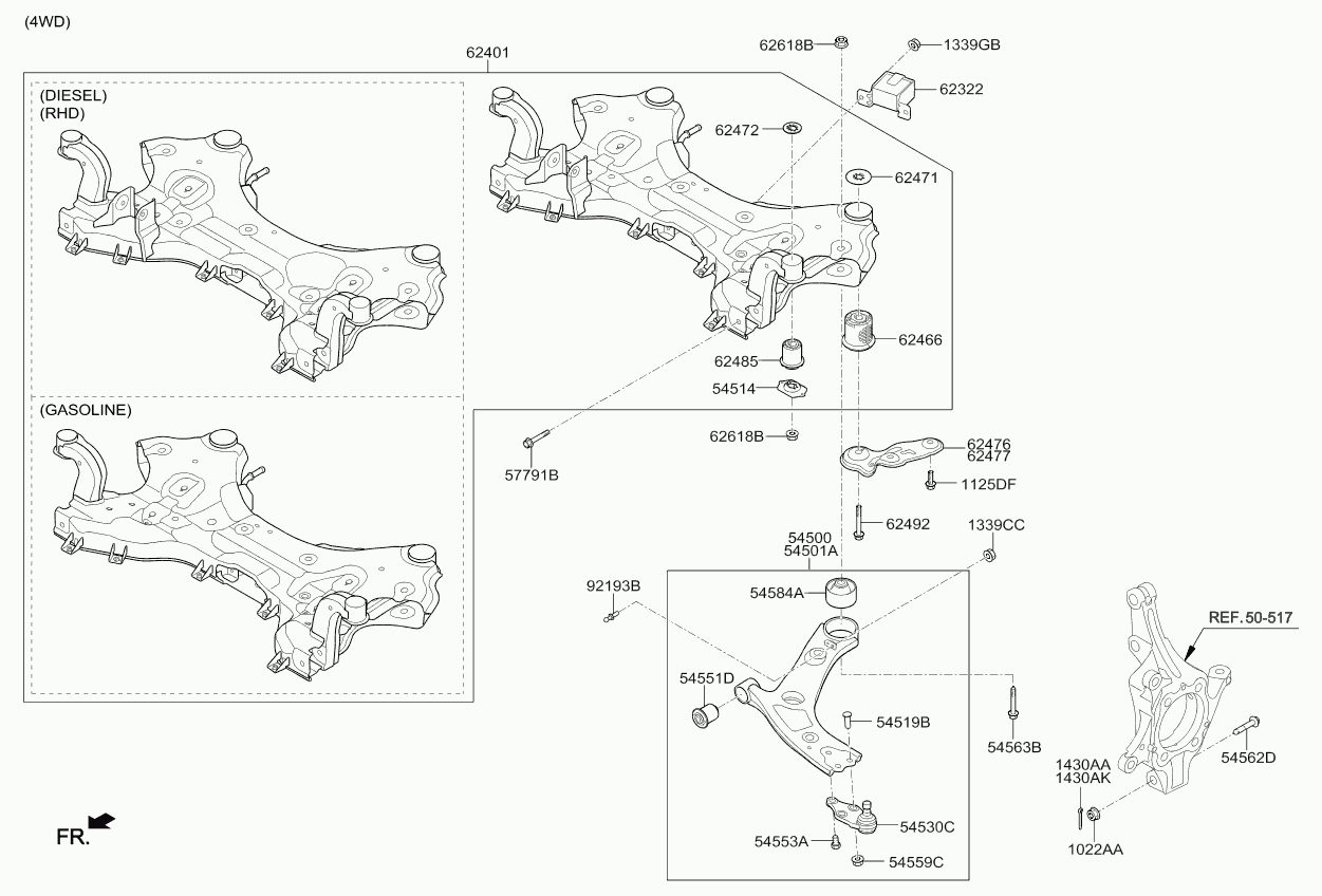 Hyundai 54584 C5000 - САЙЛЕНТБЛОК РЕЗИНОМЕТАЛЛИЧЕСКИЙ ПОДВЕСКИ А/М autosila-amz.com