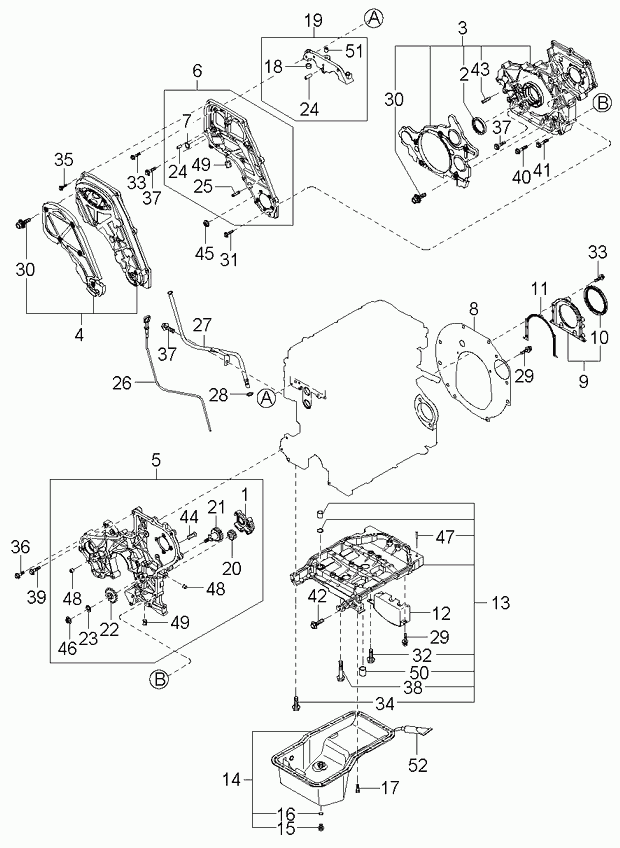 KIA 1140308503 - Водяной насос autosila-amz.com