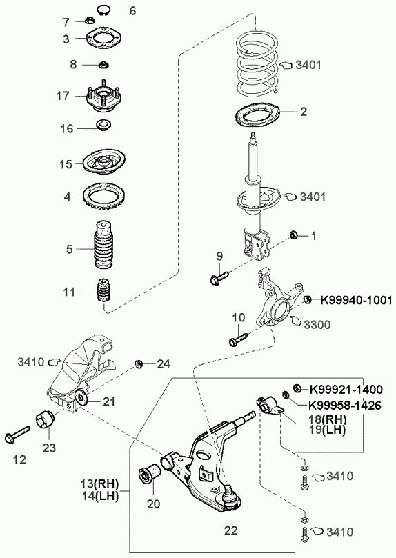 FORD USA 0G03034550B - Шаровая опора, несущий / направляющий шарнир autosila-amz.com