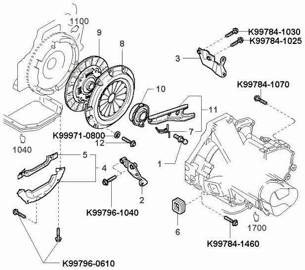 Hyundai 0K9A0-16-460B - Диск сцепления, фрикцион autosila-amz.com