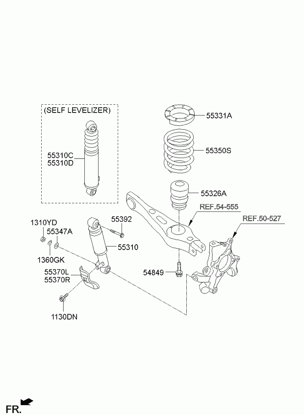 KIA 55310-2P300 - Амортизатор autosila-amz.com