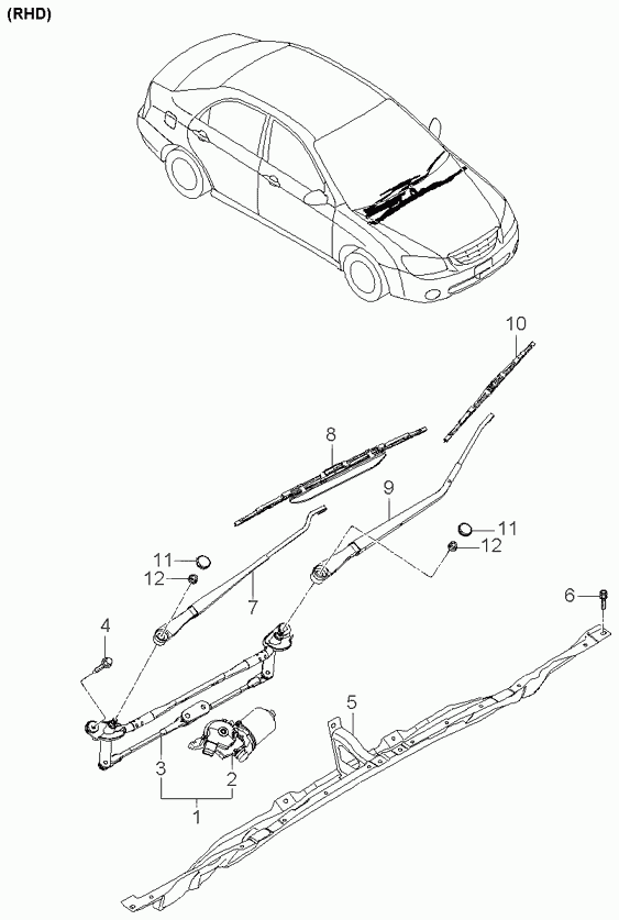 KIA 98100-2F000 - Система очистки окон autosila-amz.com