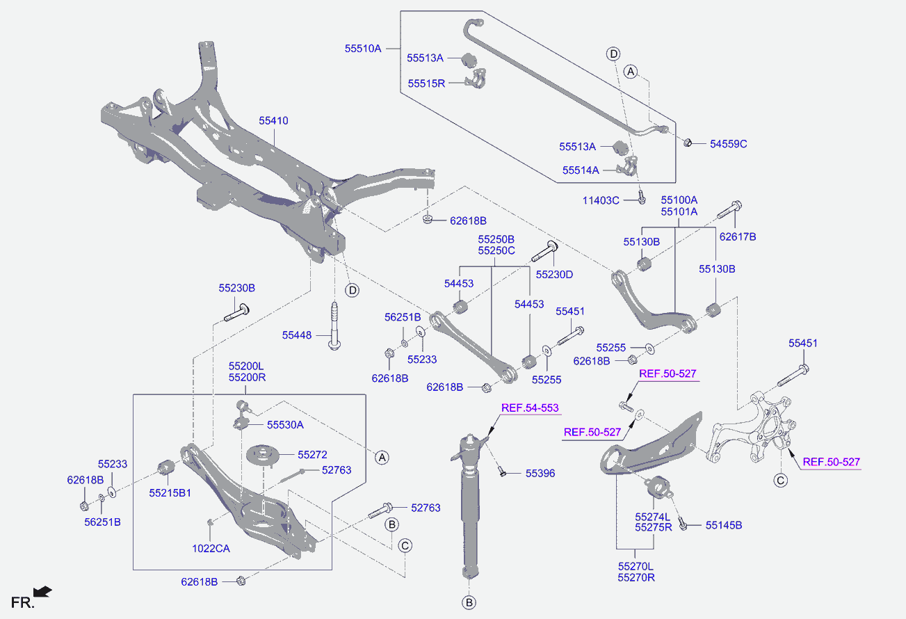 Hyundai 55530-G2000 - СТОЙКА СТАБИЛИЗАТОРА autosila-amz.com