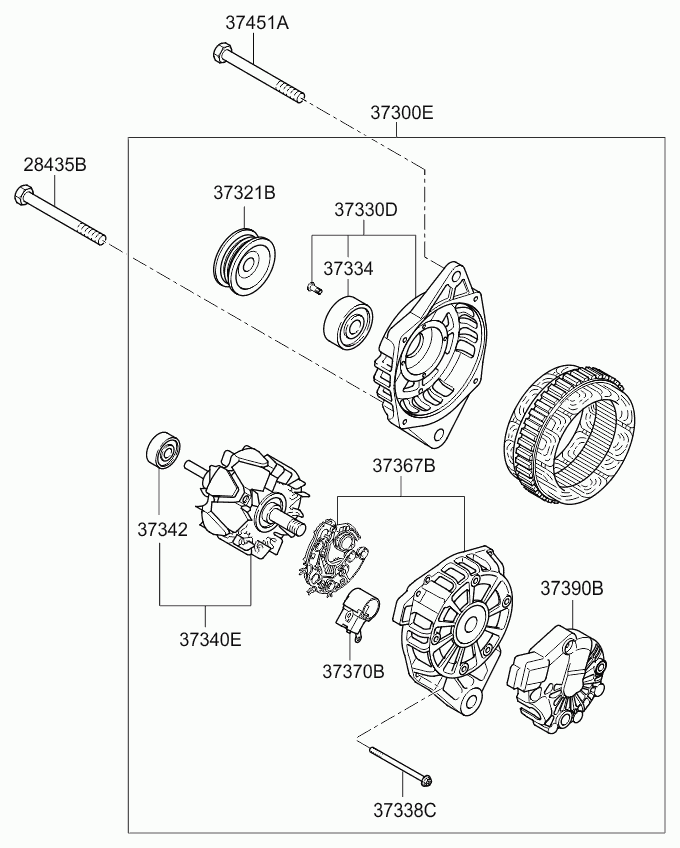 Hyundai 373402A500 - Rotor assy autosila-amz.com