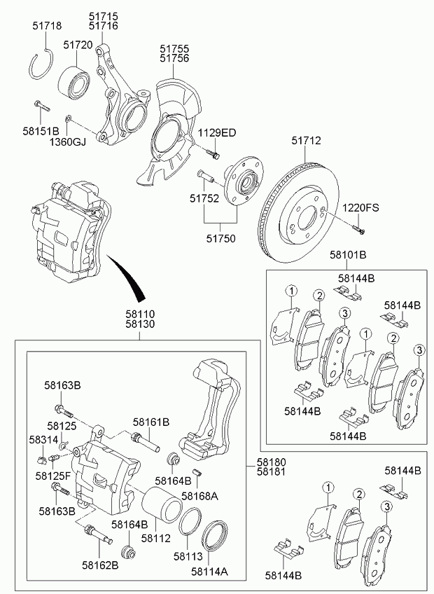 KIA 517122K100 - Тормозной диск autosila-amz.com