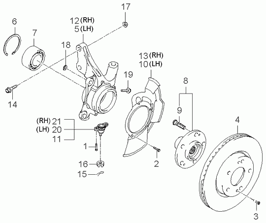 KIA (DYK) 517121F300 - Тормозной диск autosila-amz.com