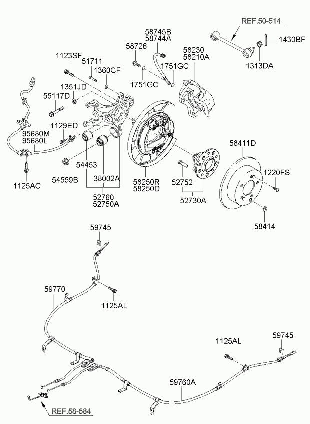 Subaru 584113K300 - Тормозной диск autosila-amz.com