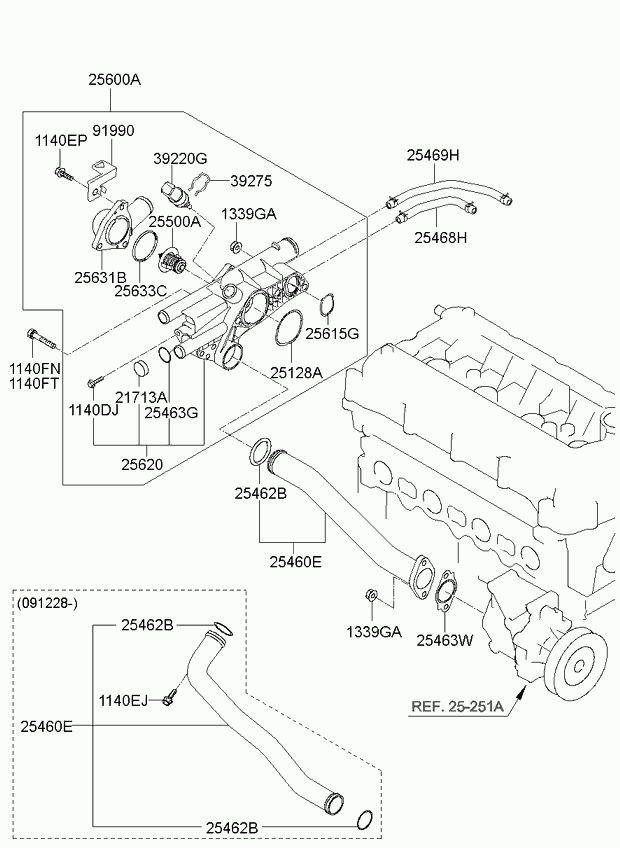 Hyundai 3922038010 - Датчик, температура охлаждающей жидкости autosila-amz.com