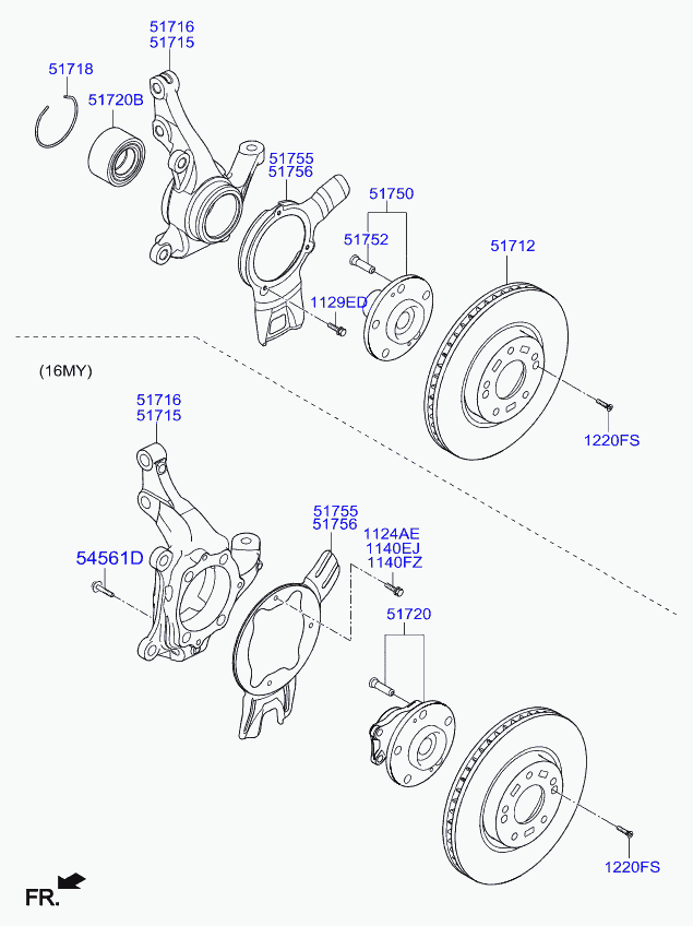 Hyundai (BEIJING) 517123K160 - Тормозной диск autosila-amz.com