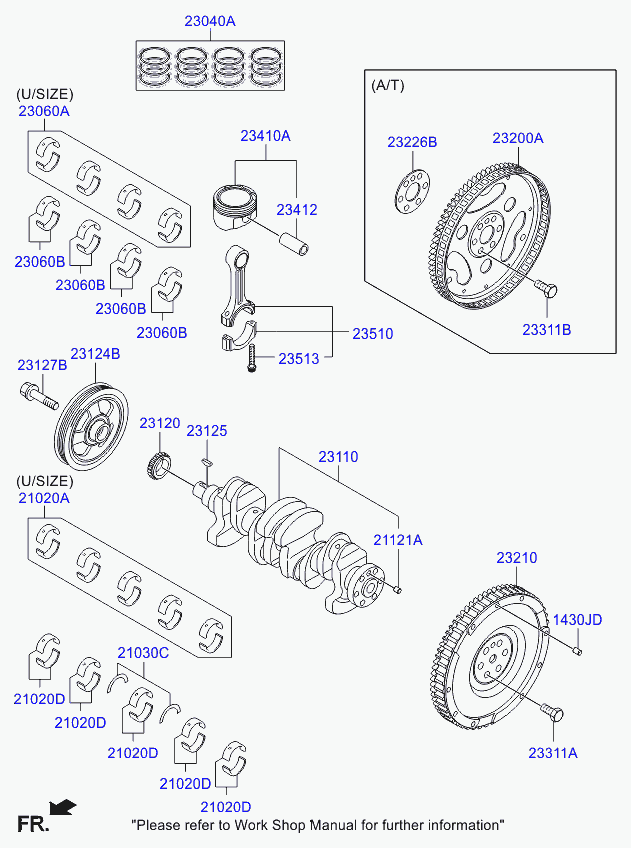 KIA 23040-03000 - Комплект поршневых колец autosila-amz.com