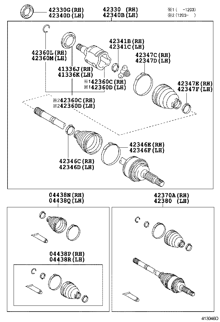 TOYOTA 90311-42047 - Уплотнительное кольцо вала, приводной вал autosila-amz.com