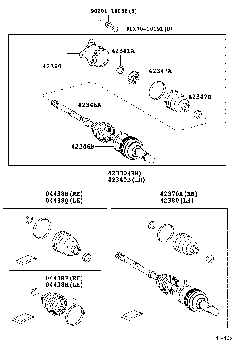 TOYOTA 0442958050 - Автозапчасть autosila-amz.com