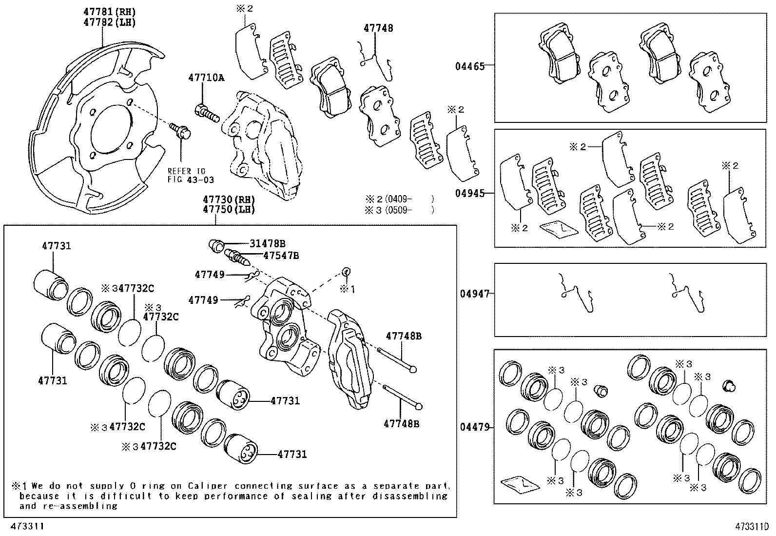 TOYOTA 47750-60130 - Тормозной суппорт autosila-amz.com