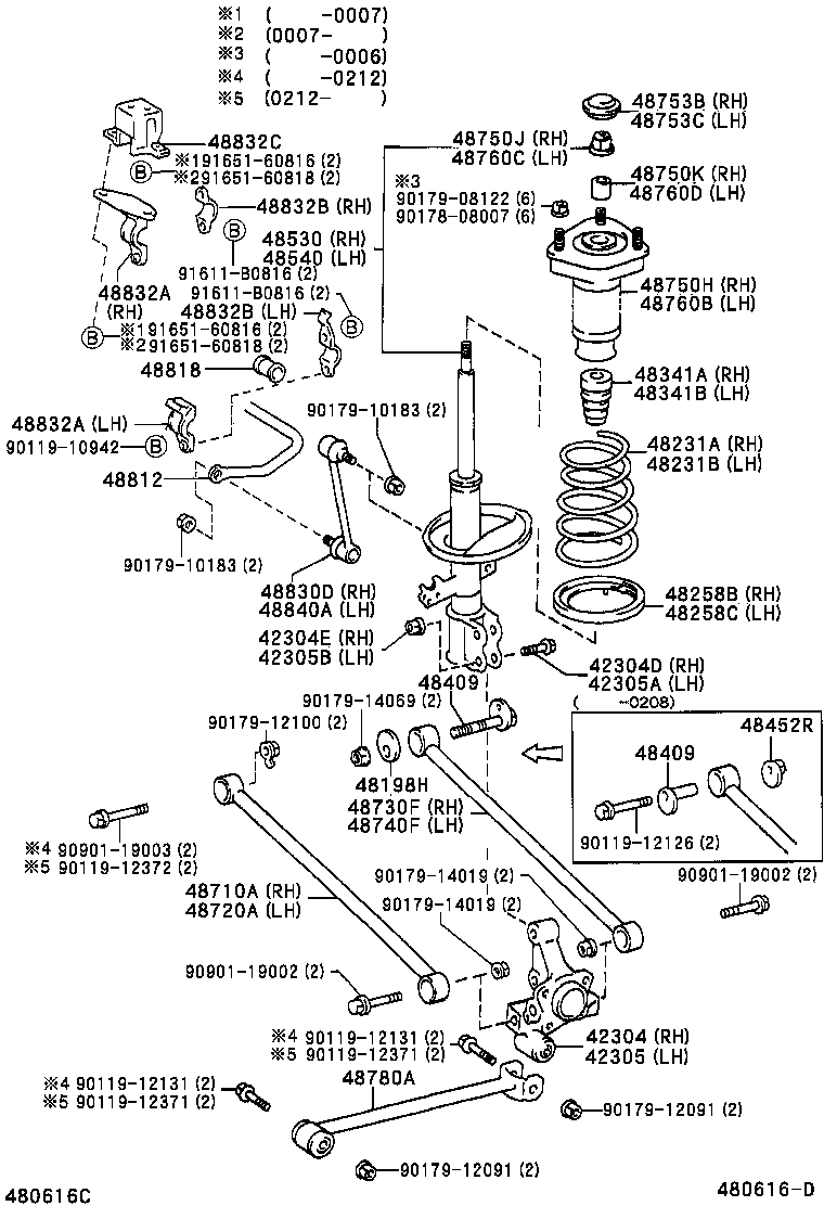 TOYOTA 48540-49105 - АМОРТИЗАТОР autosila-amz.com