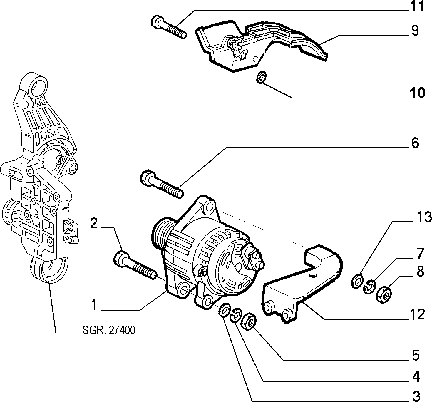 FIAT 46765836 - Генератор autosila-amz.com