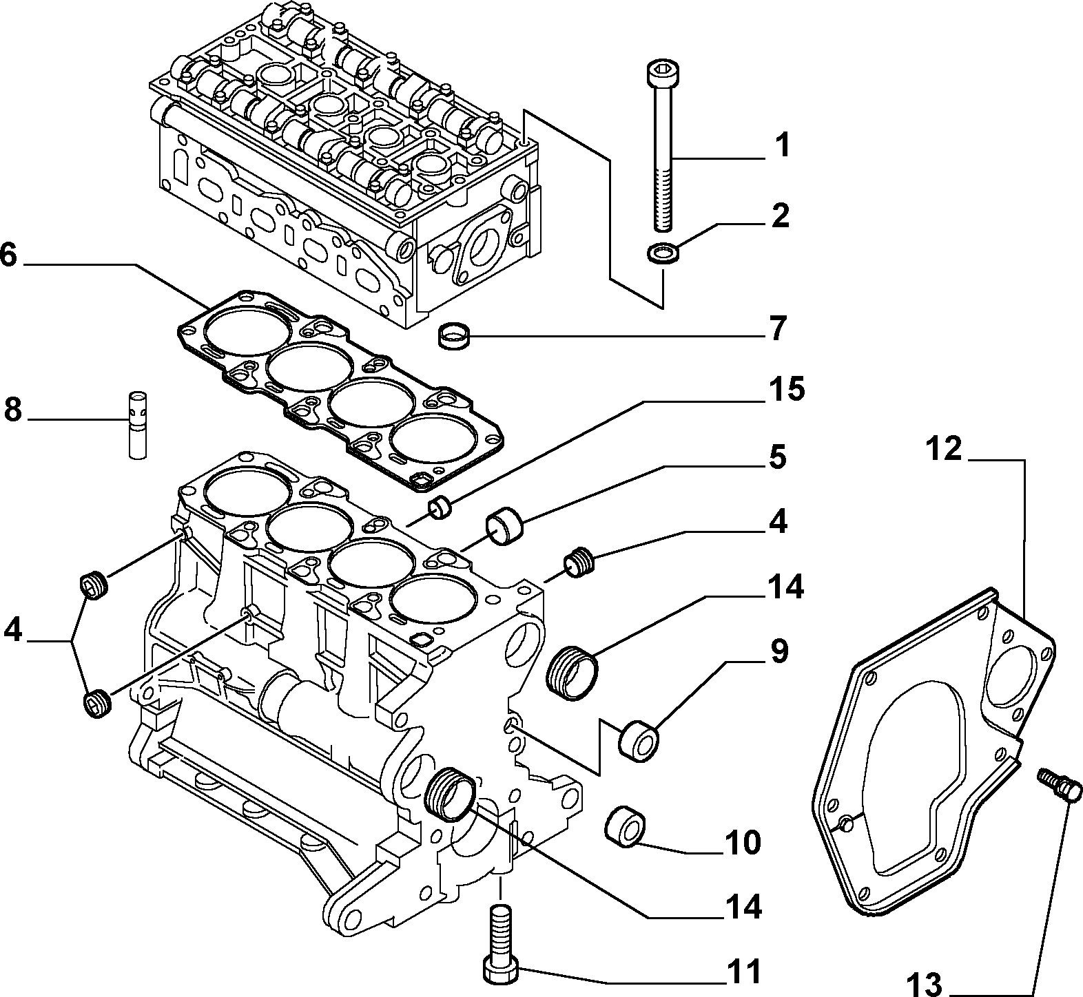 FIAT 60664642 - Прокладка, головка цилиндра autosila-amz.com