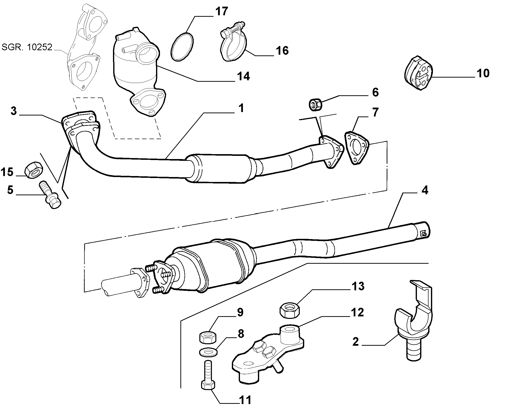 Autobianchi 55191963 - Прокладка, труба выхлопного газа autosila-amz.com