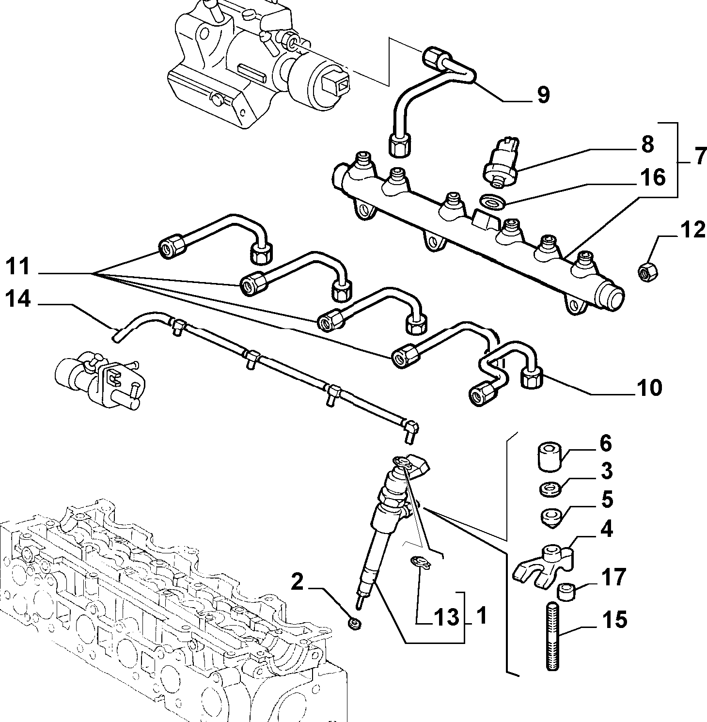 FIAT 55187290 - Форсунка инжекторная autosila-amz.com