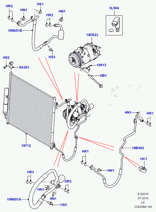 Land Rover LR054871 - Прокладка, впускной коллектор autosila-amz.com