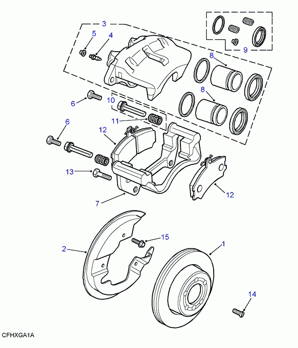 Rover STC 1915 - Тормозной суппорт autosila-amz.com