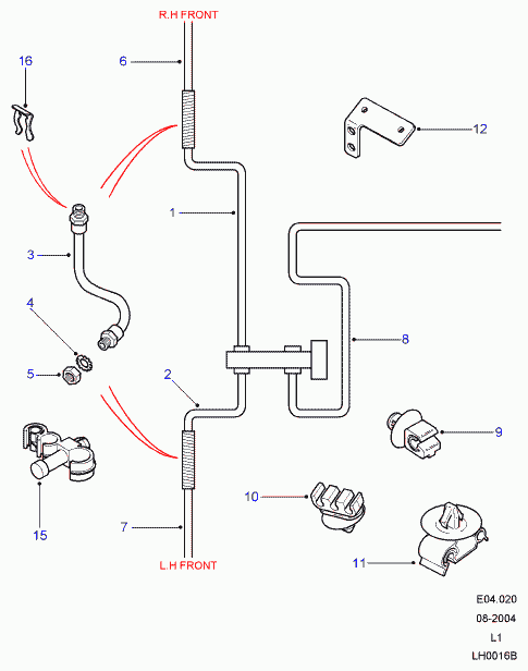 Land Rover ANR5785 - Тормозной шланг autosila-amz.com