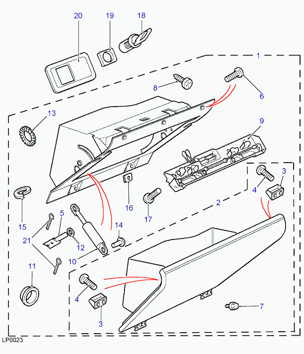 Land Rover AWR6897 - Газовая пружина, вещевой ящик autosila-amz.com