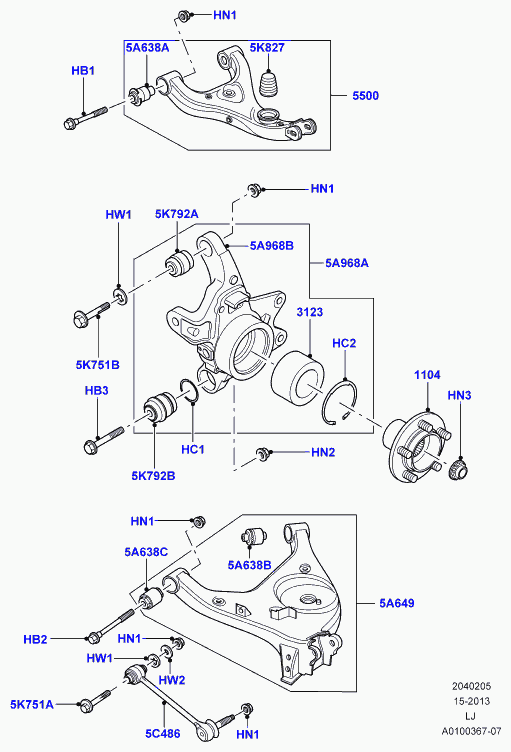 Land Rover RLH000060 - Поворотный кулак, подвеска колеса autosila-amz.com