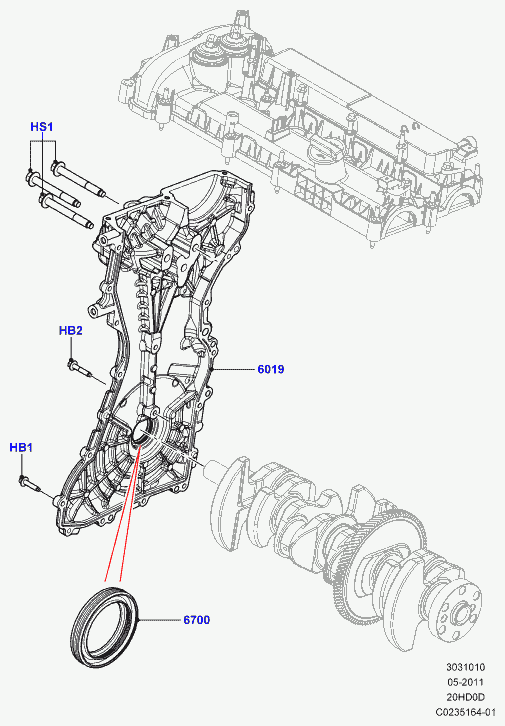 Rover LR025013 - Уплотнительное кольцо, резьбовая пробка маслосливного отверстия autosila-amz.com