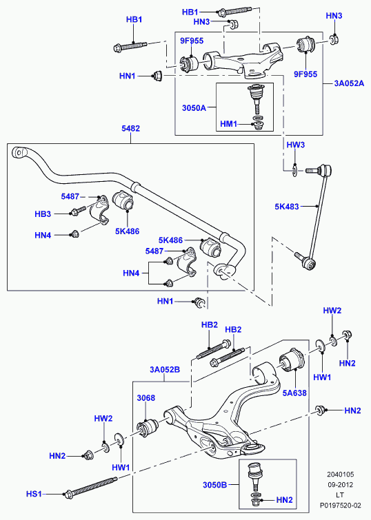 Land Rover RBK500180 - Шаровая опора, несущий / направляющий шарнир autosila-amz.com