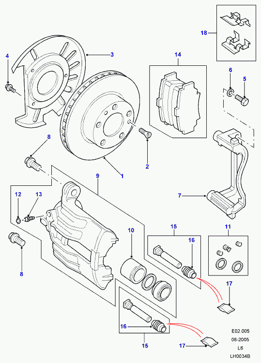 Land Rover SEK100030 - Поршень, корпус скобы тормоза autosila-amz.com