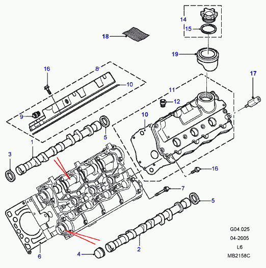 Rover LUC100290L - Уплотняющее кольцо, распредвал autosila-amz.com