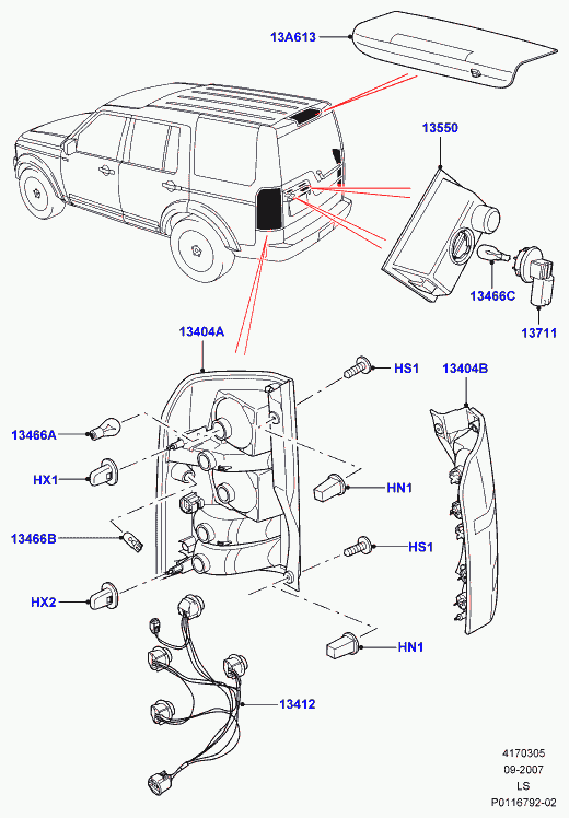 Land Rover XZQ000020 - Лампочка двухконтактная (габарит, стоп сигнал) 12V 21+5 W autosila-amz.com