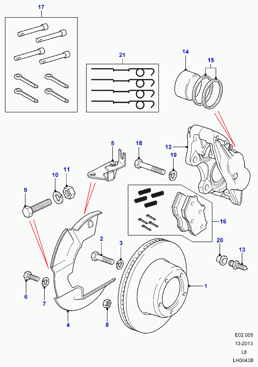 Land Rover LR017952 - Тормозной диск autosila-amz.com