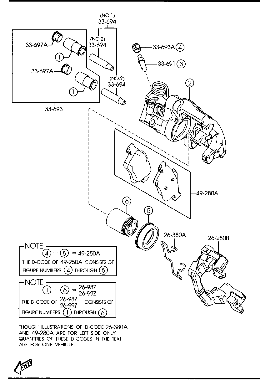 Cadillac C2Y3-26-48ZA - Тормозные колодки, дисковые, комплект autosila-amz.com